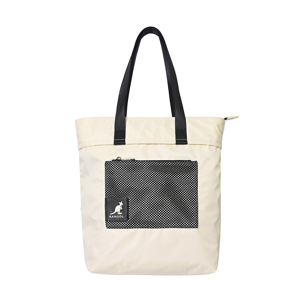 KANGOL 側背包 米白 / 深藍 撞色LOGO 織帶 隨身包 63551704- 歷史價格詳細信息