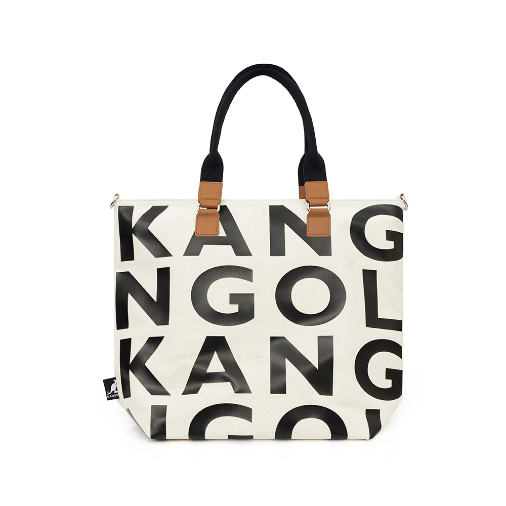 KANGOL 側背包 米白 / 深藍 撞色LOGO 織帶 隨身包 63551704- 歷史價格詳細信息