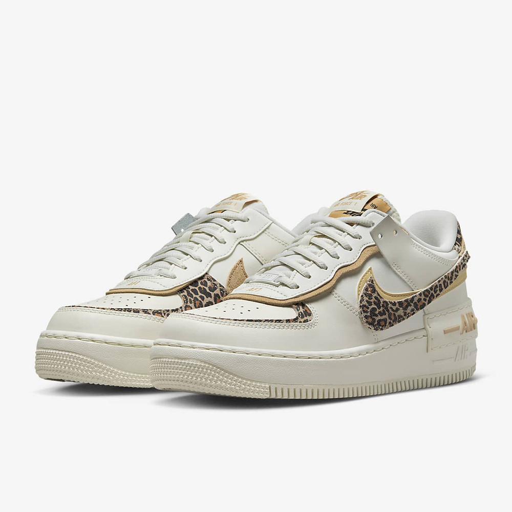 【NIKE】W AF1 SHADOW 休閒鞋 女鞋 豹紋 米白-CI0919120 歷史價格詳細信息