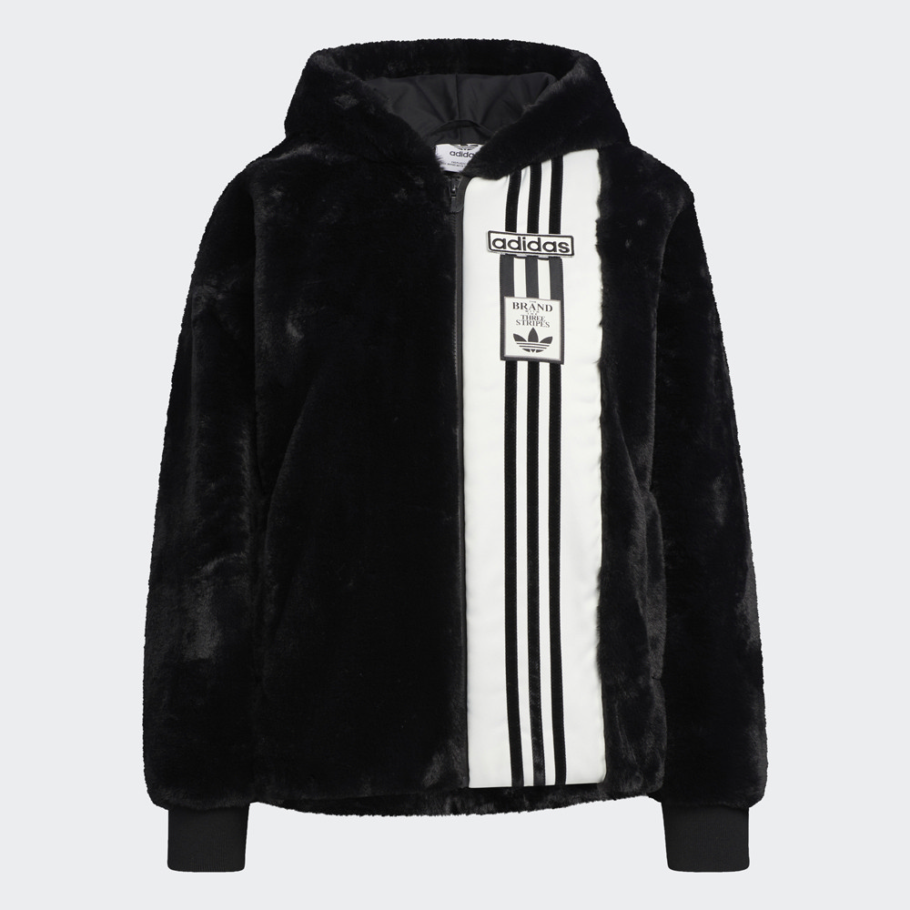 adidas 外套 Fur 女款 黑 立領外套 刷毛 毛絨 羊羔絨 愛迪達【ACS】 HM7105 歷史價格詳細信息