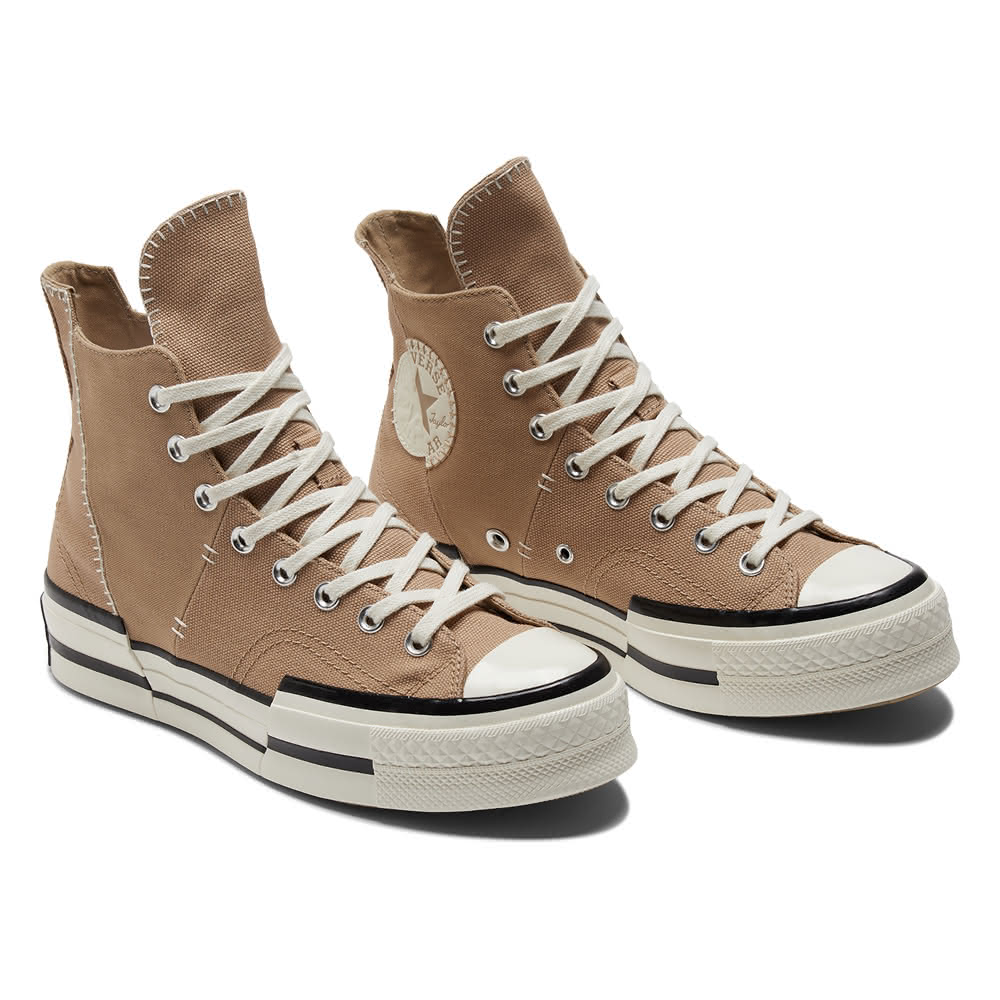 Converse 休閒鞋 Chuck 70 Plus 男鞋 奶油白 厚底 增高 拼接 解構 高筒 復古 A00915C 歷史價格詳細信息