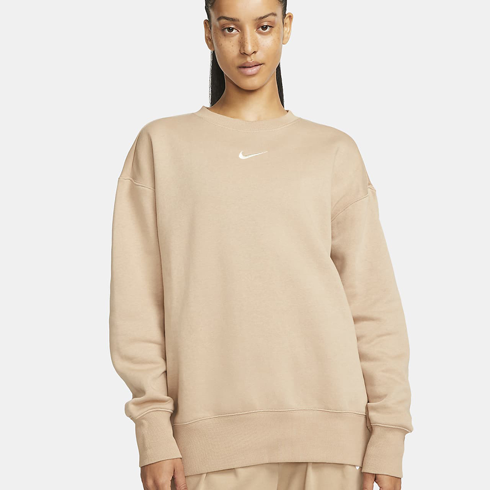 Nike 耐吉 大學T NSW Oversized 女款 黑 小勾 寬鬆 內刷毛 上衣 長袖 基本款 DQ5734-010 歷史價格詳細信息