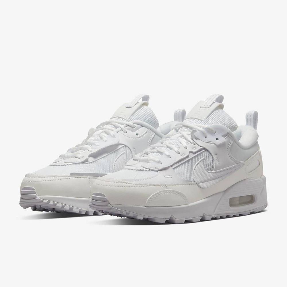 Nike 耐吉 休閒鞋 Air Max 90 LV8 女鞋 粉 白 氣墊 皮革 麂皮 厚底 增高 FD4328-001 歷史價格詳細信息