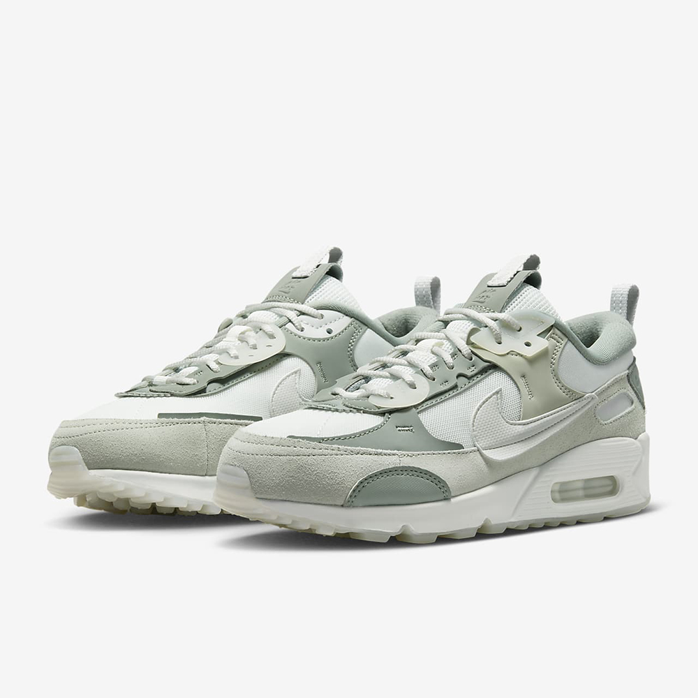 Nike 耐吉 休閒鞋 Air Max 90 LV8 女鞋 粉 白 氣墊 皮革 麂皮 厚底 增高 FD4328-001 歷史價格詳細信息