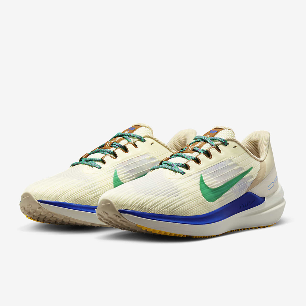 Nike Air Winflo 9 PRM [DV8997-100] 男 慢跑鞋 運動 路跑 半透明 緩震 氣墊 米 綠 歷史價格詳細信息