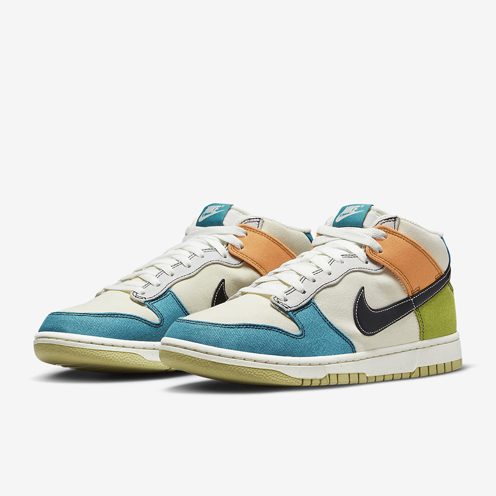 Nike 耐吉 休閒鞋 Dunk Mid 男鞋 米白 奶油 中筒 帆布 皮革 DZ2533-100 歷史價格詳細信息