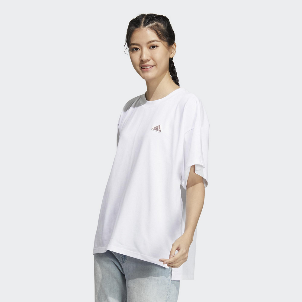 Adidas Word SS Tee IM8748 女 短袖 上衣 運動 訓練 休閒 寬鬆 吸濕排汗 棉質 白 歷史價格詳細信息