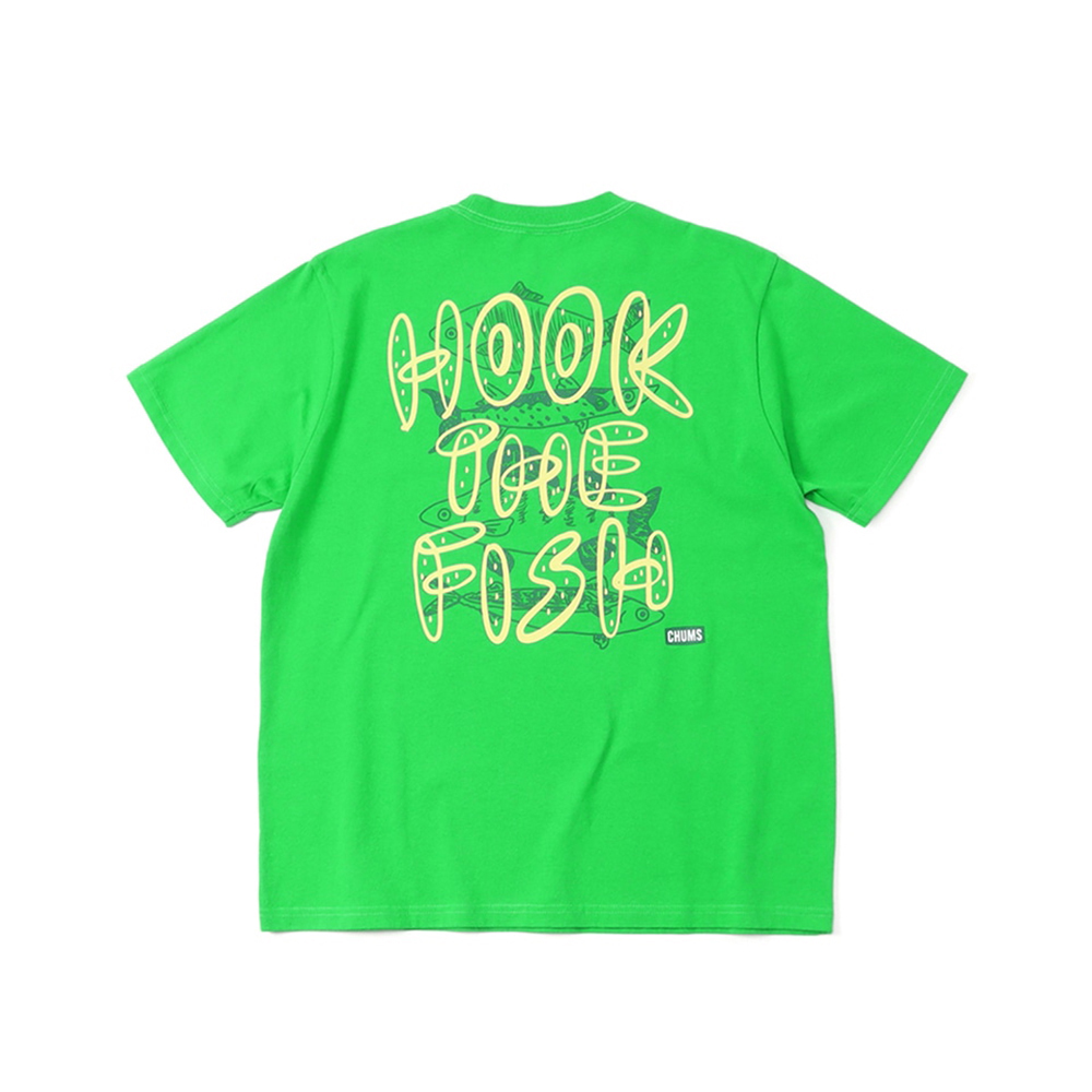 CHUMS Hook the Fish T-Shirt 男女 短袖T恤 綠色 CH012225M001 歷史價格詳細信息