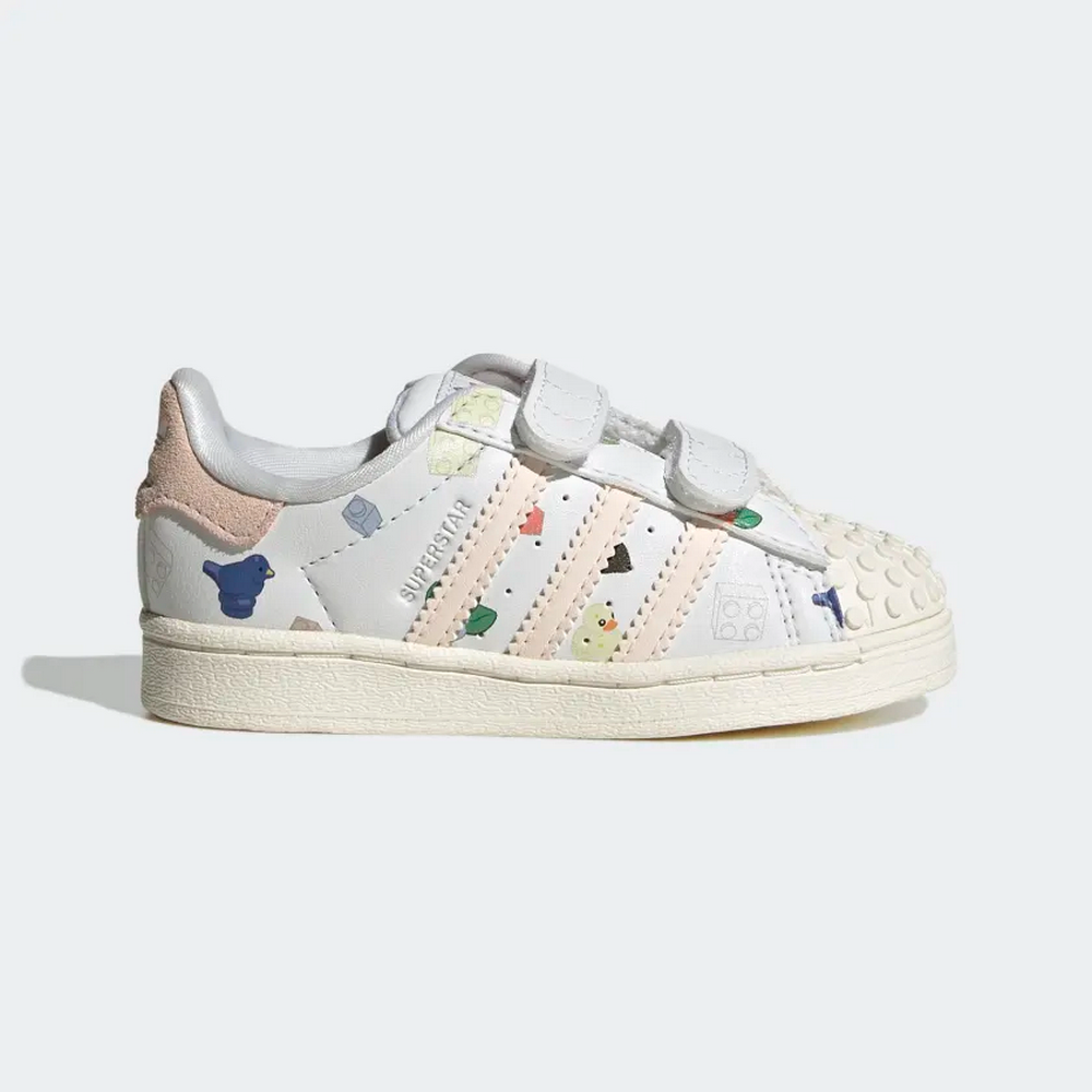 【adidas 愛迪達】Superstar CF I 小童 休閒鞋 經典 貝殼頭 魔鬼氈 舒適 百搭 白藍(IF3599) 歷史價格詳細信息