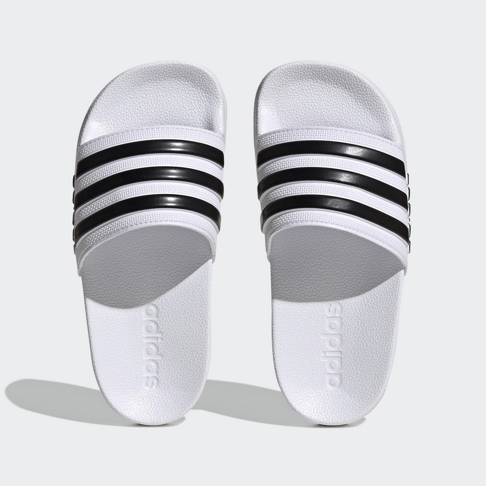 【ADIDAS】ADILETTE SHOWER K Slipper 中大童 童鞋 拖鞋 白黑-HP7606 歷史價格詳細信息