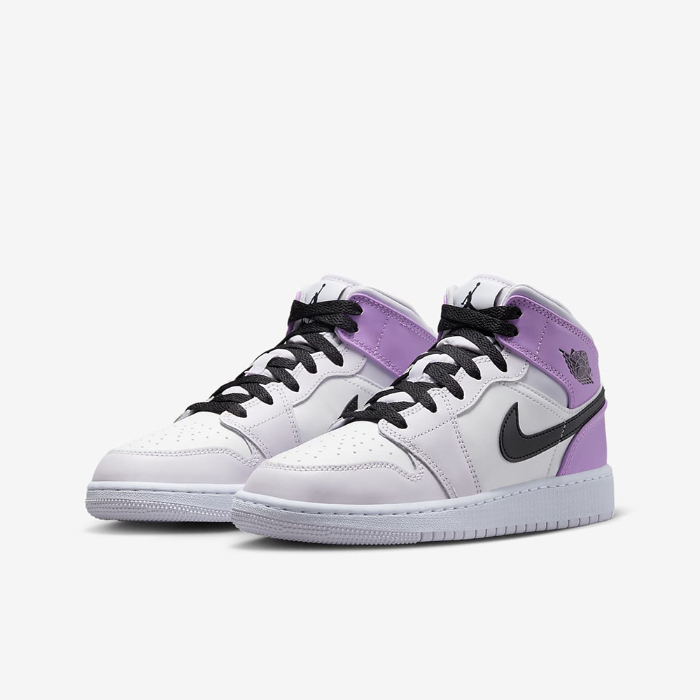 Nike 耐吉 Air Jordan 1 Mid GS 葡萄紫 Barely Grape 女鞋 大童鞋 AJ1 DQ8423-501 歷史價格詳細信息