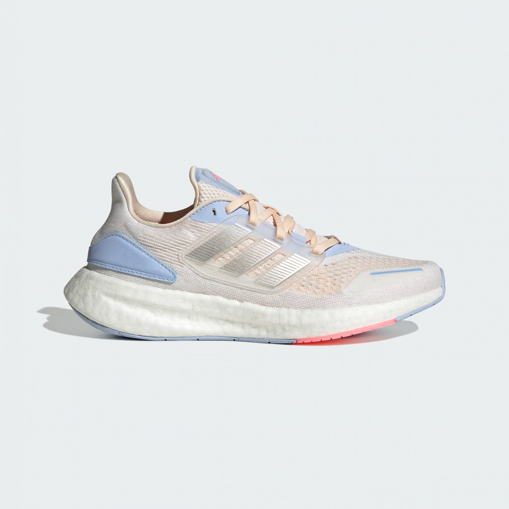 adidas 慢跑鞋 Pureboost 22 H.RDY W 女鞋 米白 橘 紫 透氣 緩震 運動鞋 愛迪達 HQ1419 歷史價格詳細信息