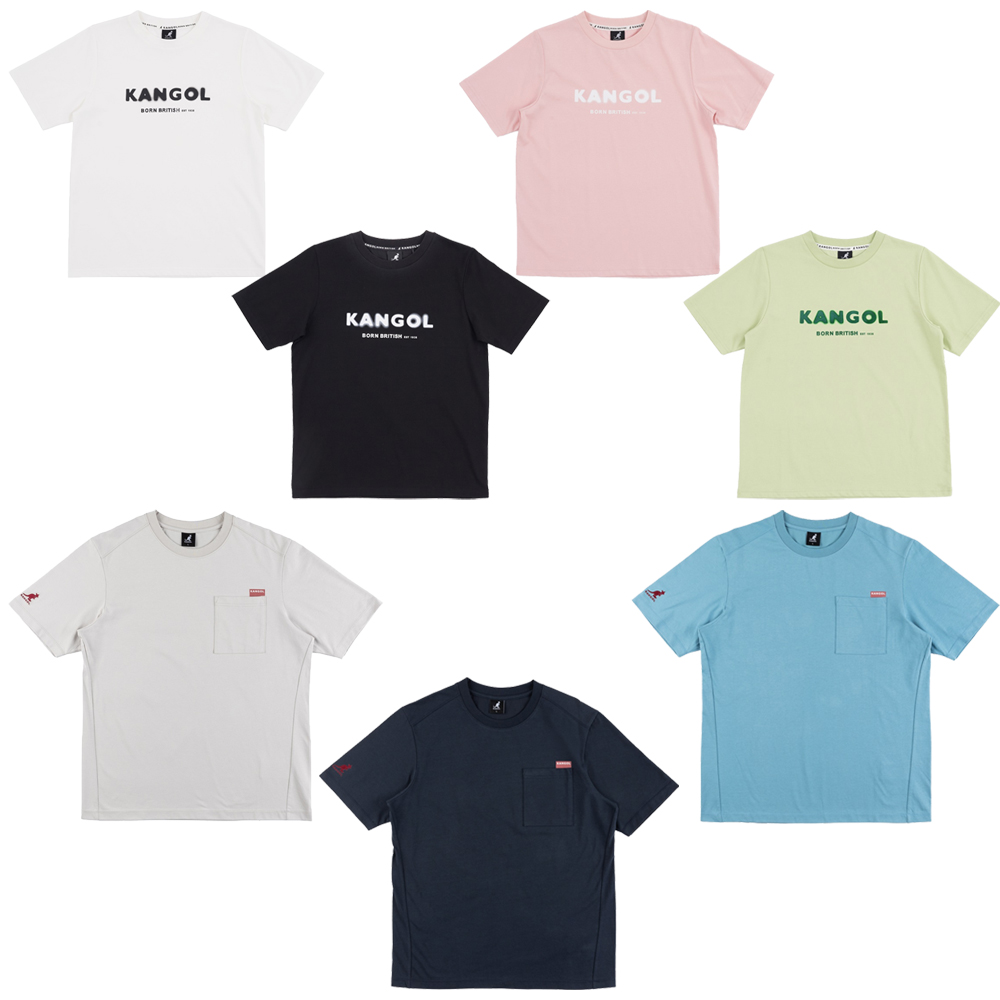 KANGOL 男女 短袖上衣 寬版落肩印花T 黑 -6325102920 歷史價格詳細信息