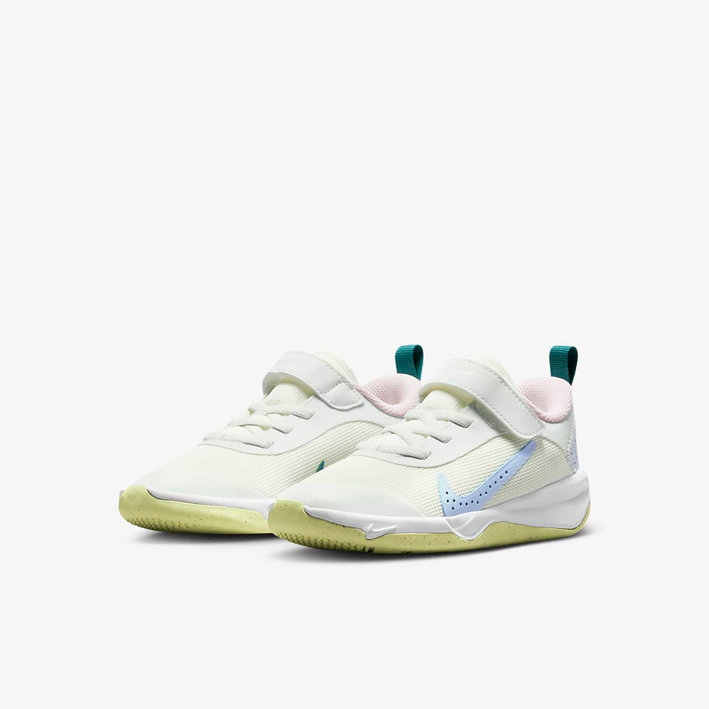 Nike 耐吉 童鞋 Omni Multi-Court PS 中童 運動鞋 黑 白 排球鞋 室內運動 魔鬼氈 DM9026-002 歷史價格詳細信息