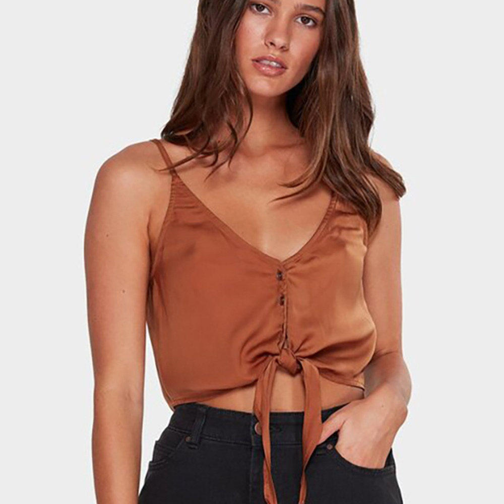 【BILLABONG】SUNDANCE CAMI 綁帶背心 咖啡-6592096S85 歷史價格詳細信息
