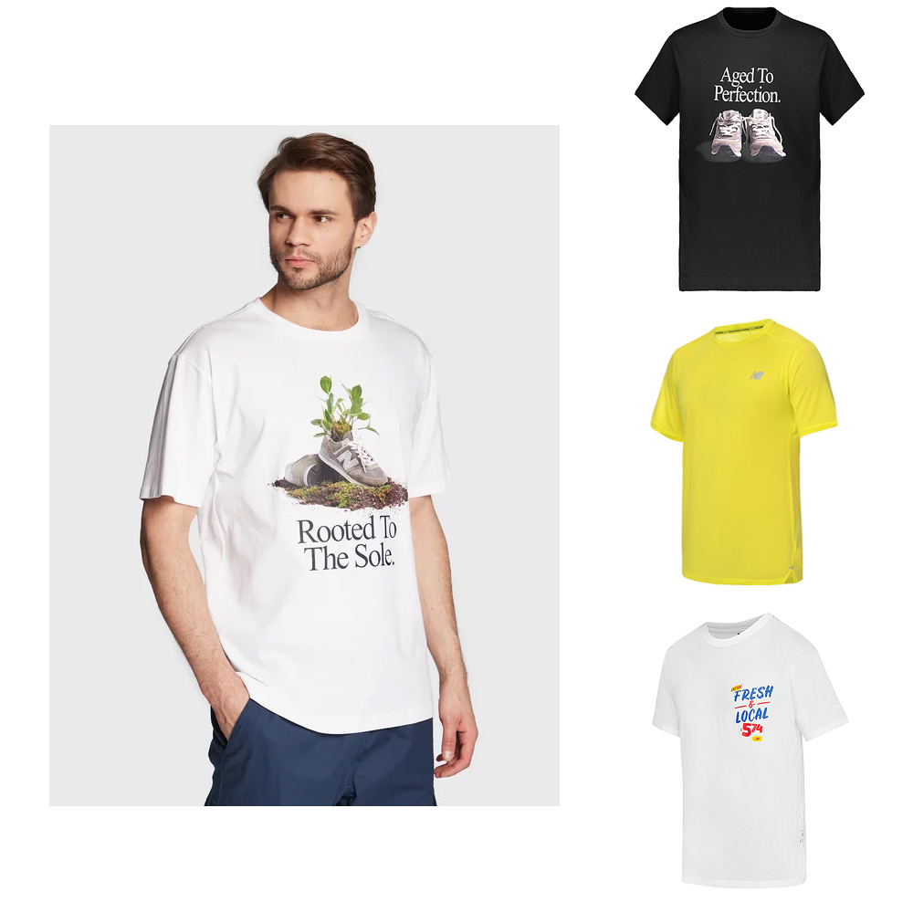 【NEW BALANCE】圓領上衣 運動上衣 NB 短袖上衣 男 黑(AMT23222BK-F) 歷史價格詳細信息