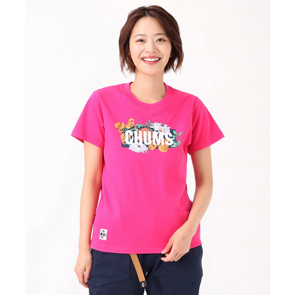 【CHUMS】CHUMS 休閒 女 Lakeside Camp T-Shirt短袖上衣 米灰色(CH112162G057) 歷史價格詳細信息