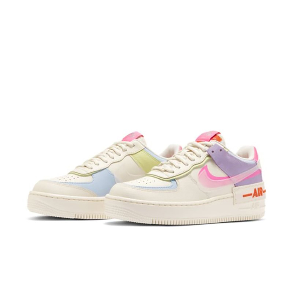 【NIKE】W AF1 SHADOW 女鞋 休閒鞋 粉白-CJ1641101 歷史價格詳細信息