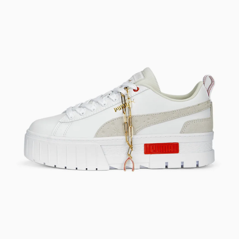 Puma 休閒鞋 Mayze Lucky Charm Wns 女鞋 白 厚底 增高 小白鞋 幸運符 可拆式吊飾 38958501 歷史價格詳細信息