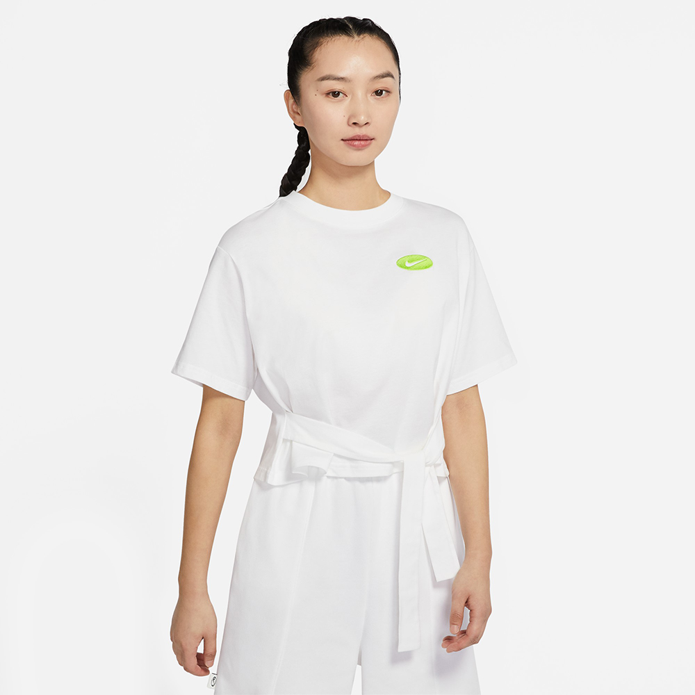 【NIKE 耐吉】短袖上衣 休閒 AS W NSW RIB JRSY SS TOP 女款 綠(DV7871363) 歷史價格詳細信息