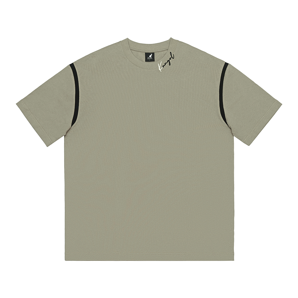 【KANGOL】男女 微落肩口袋棉T 中藍-6325101482 歷史價格詳細信息