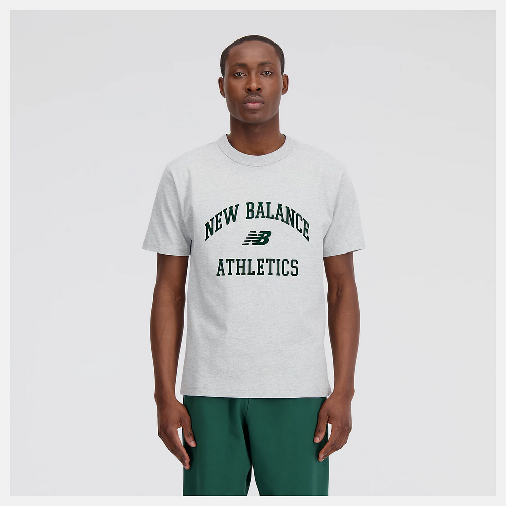 NEW BALANCE 短T NB 灰色 印花LOGO 休閒 短袖 男 MT41593AG 歷史價格詳細信息
