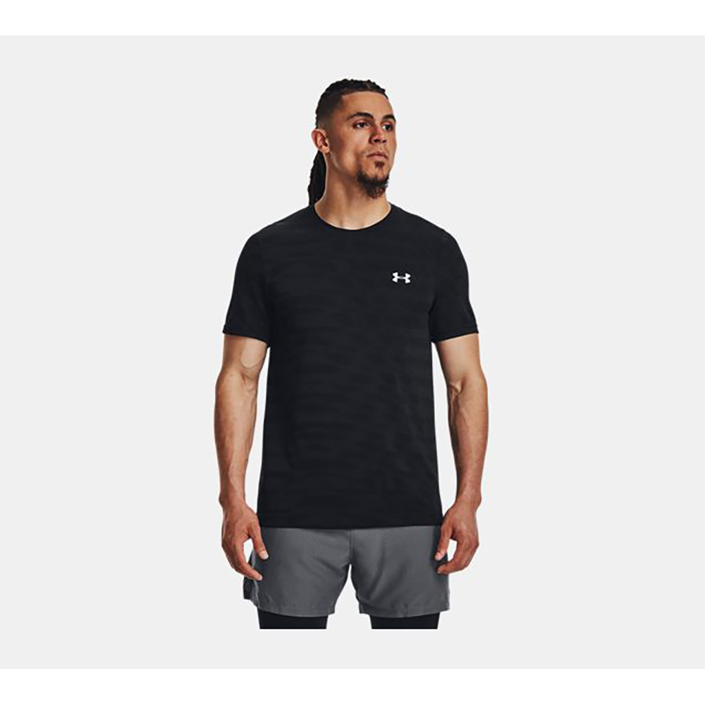 【UNDER ARMOUR】UA 男 Seamless短袖T-Shirt _1366148-001(黑) 歷史價格詳細信息