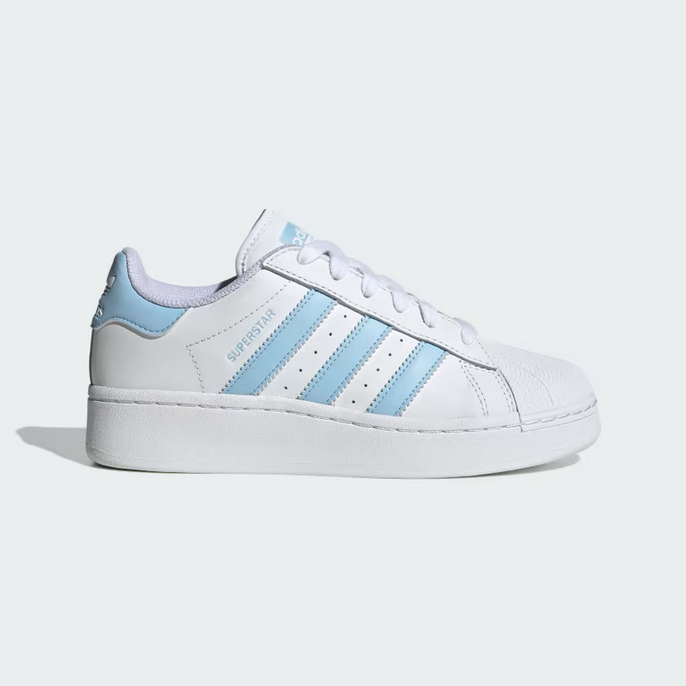 adidas 愛迪達 休閒鞋 Superstar XLG W 女鞋 白 水藍 皮革 貝殼頭 鋸齒三線 三葉草 IF3003 歷史價格詳細信息