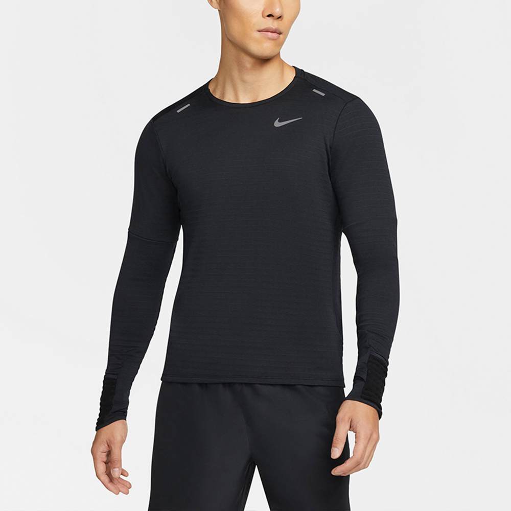 Nike 耐吉 長袖 Element  黑 銀 男款 運動 跑步 反光 拇指孔 吸濕 快乾 防曬 FB8557-010 歷史價格詳細信息