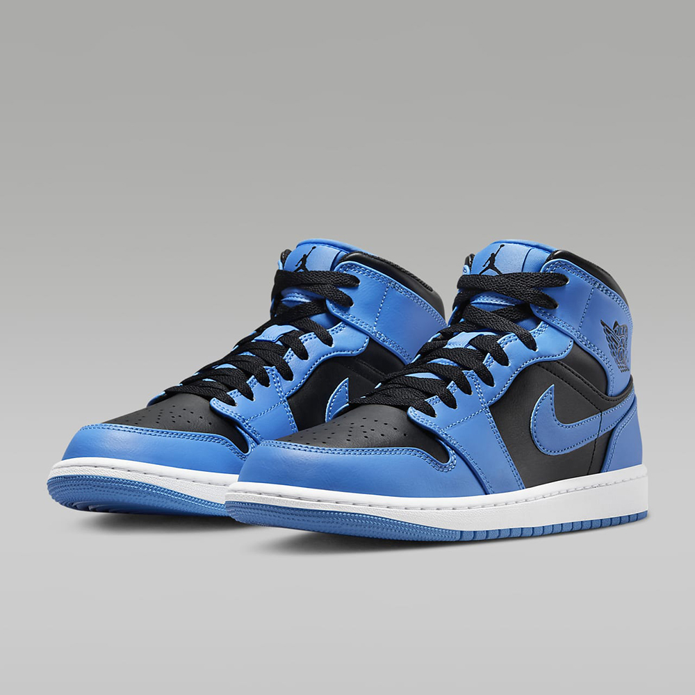 Nike Air Jordan 1 Mid DQ8426-001 男 休閒鞋 運動 喬丹 中筒 AJ1 黑灰白 歷史價格詳細信息