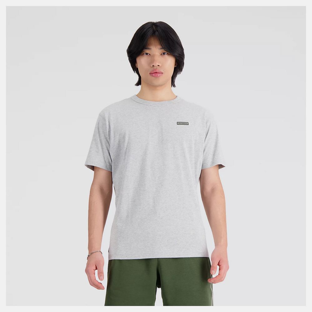 NEW BALANCE 短T NB 灰色 印花LOGO 休閒 短袖 男 MT41593AG 歷史價格詳細信息