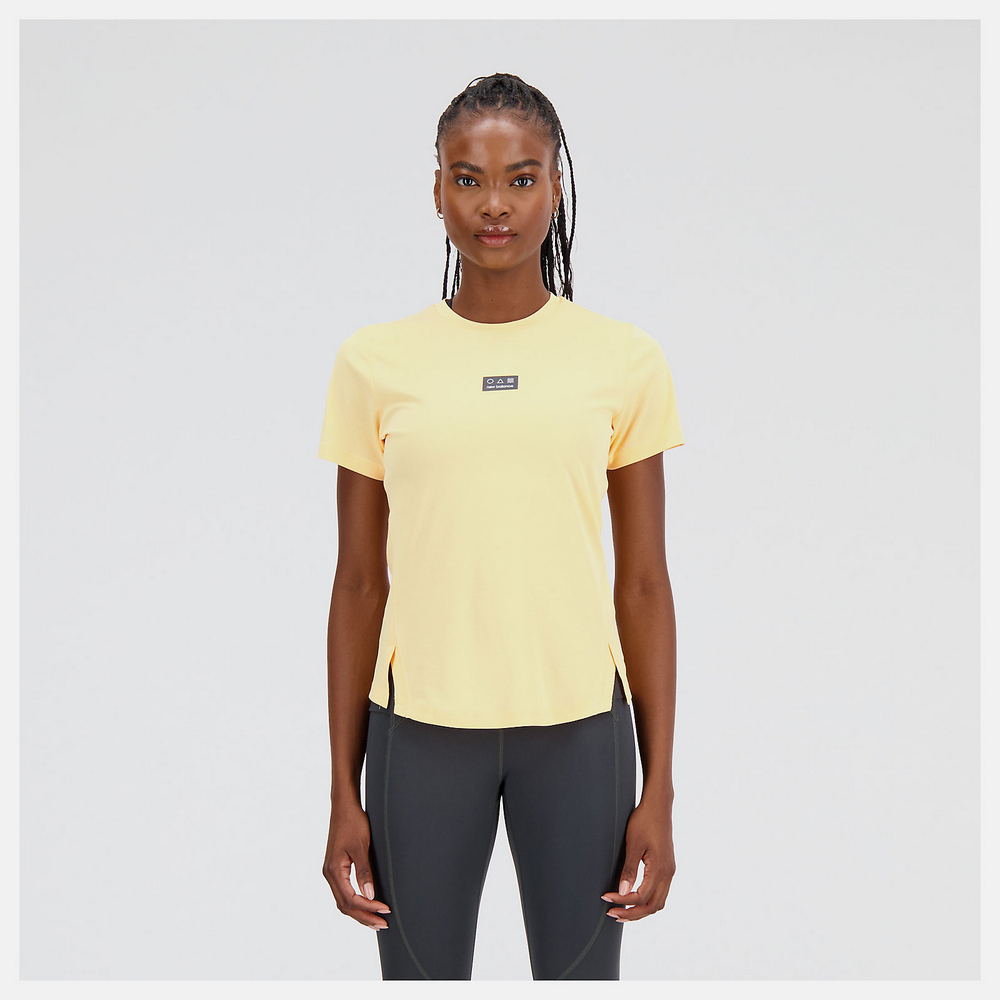【NEW BALANCE】NB 運動短袖上衣_女裝_白色_WT13454WT(美版 版型偏大) 歷史價格詳細信息