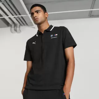 【PUMA】BMW系列MMS 男 緹花短袖Polo衫 黑-62184601 歷史價格詳細信息