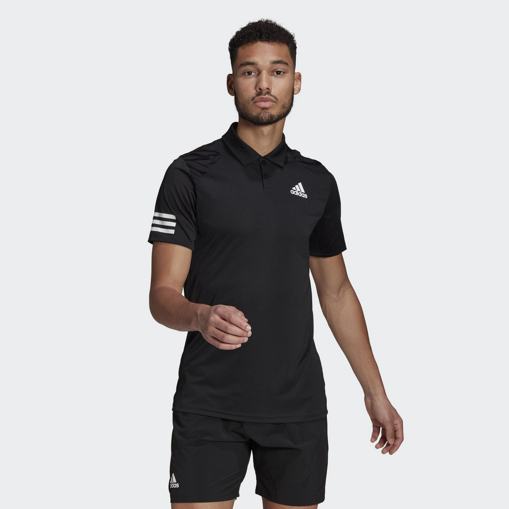 Adidas Club 3STR Polo 男 藍 舒適 透氣 休閒 運動 短袖 IK6062 歷史價格詳細信息
