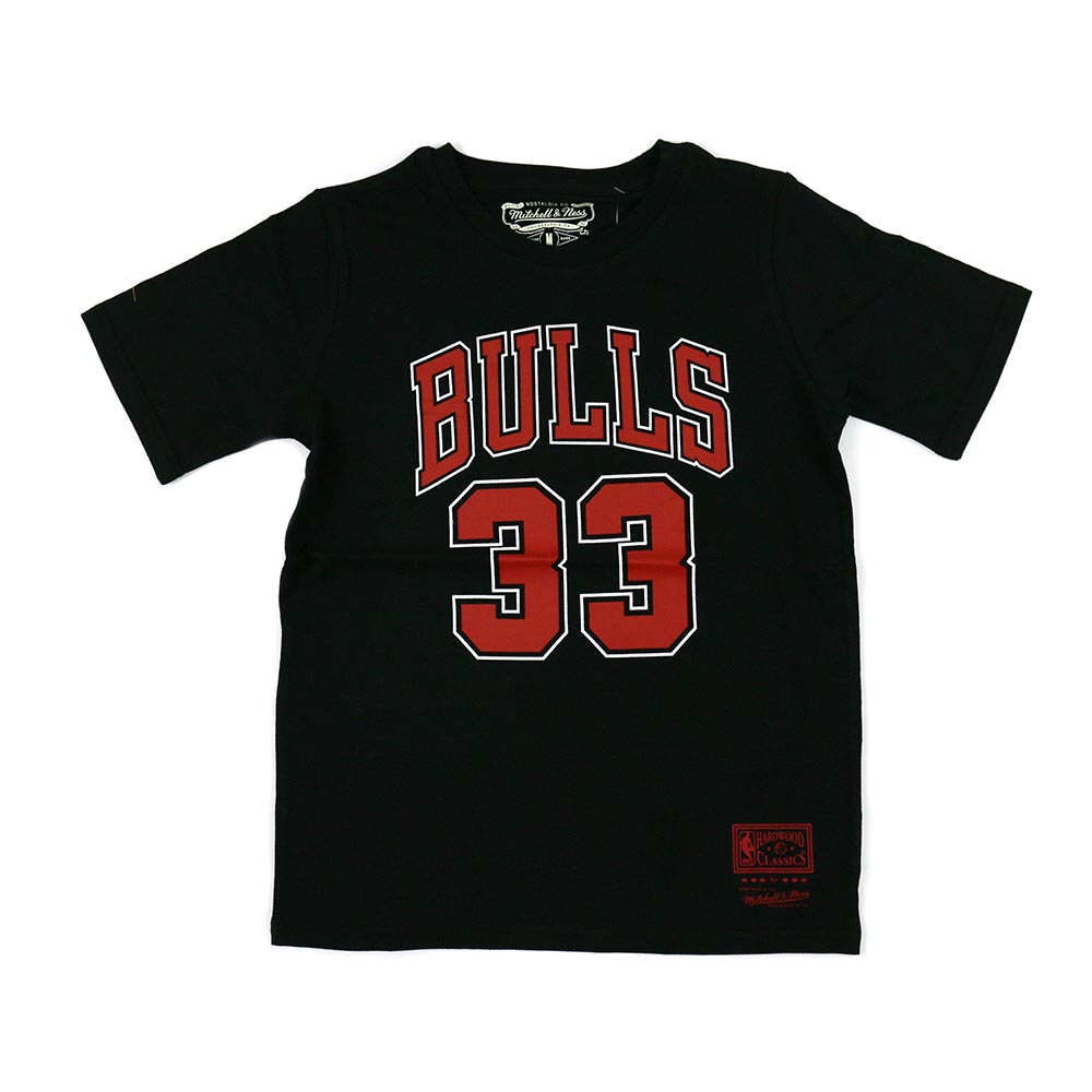 M&N NBA 青少年 N&N 短袖上衣 公牛隊 #33 Scottie Pippen 歷史價格詳細信息
