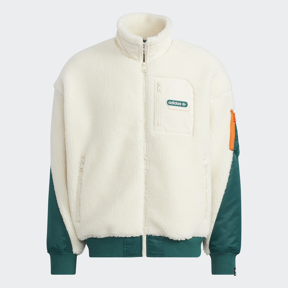 【ADIDAS】Sherpa Jacket 男 羊絨感刷毛外套-HC0325 歷史價格詳細信息