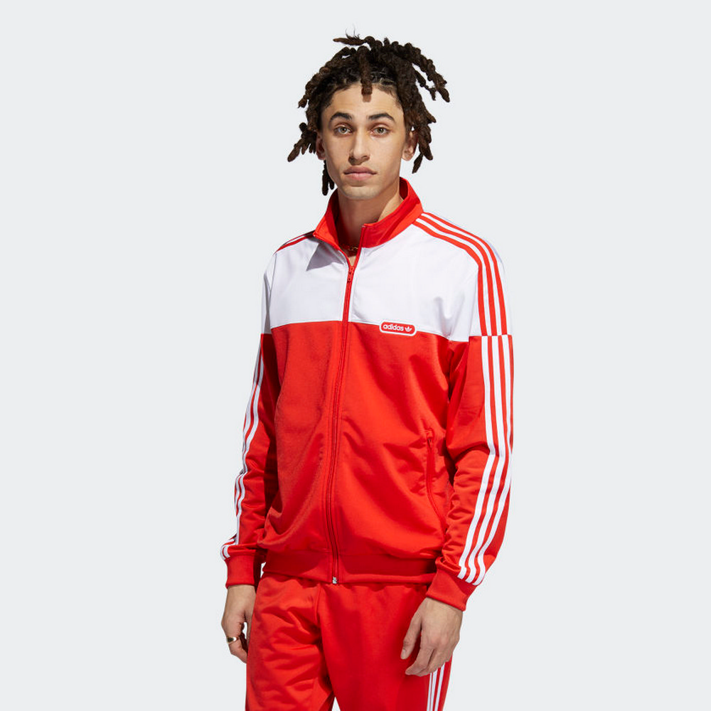 【adidas 愛迪達】休閒外套 男 紅 ST KN SPCR JKT(H39240) 歷史價格詳細信息