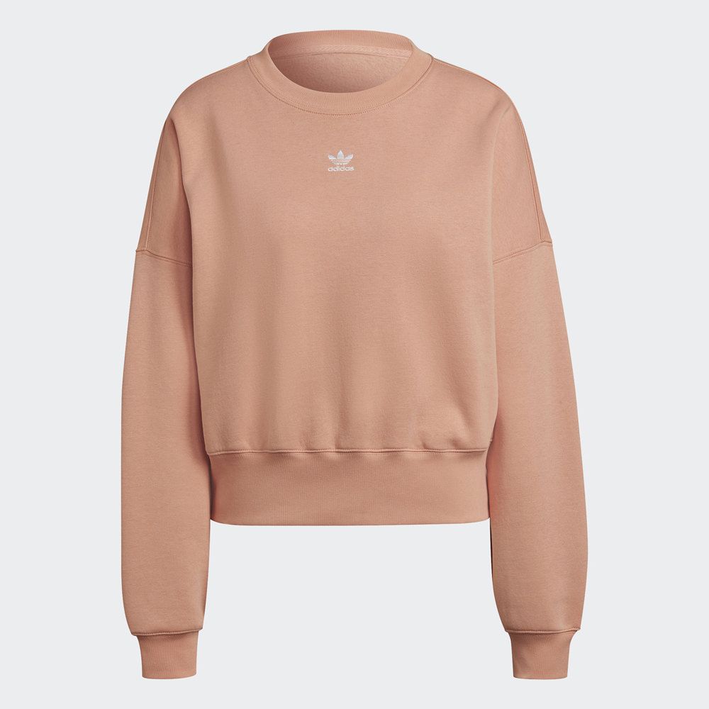【adidas 愛迪達】圓領套頭衫 女 米白 SWEATSHIRT(H40022) 歷史價格詳細信息