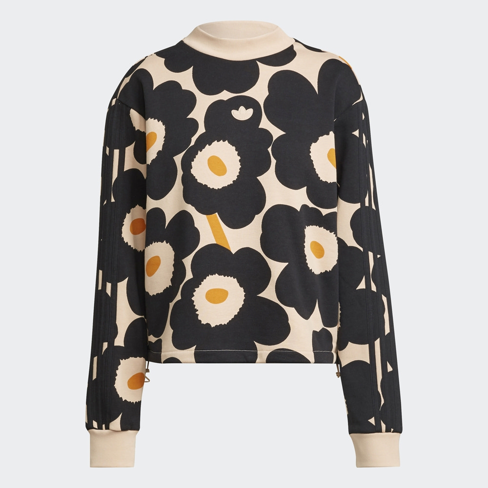 【adidas 愛迪達】圓領套頭衫 女 米白 SWEATSHIRT(H40022) 歷史價格詳細信息