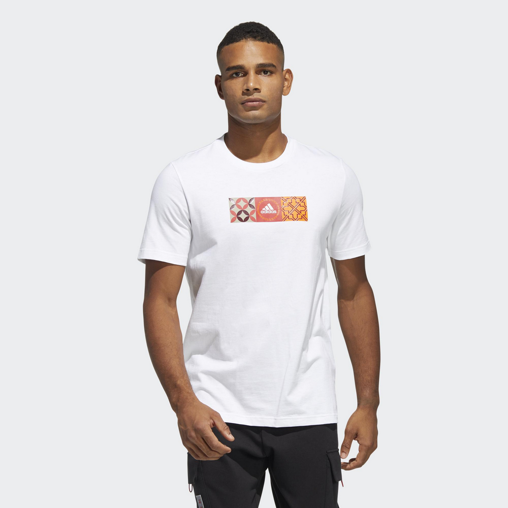 【adidas 愛迪達】上衣 運動上衣 短袖上衣 T恤 男上衣 白 ADV PCKALOT TEE(HF4761) 歷史價格詳細信息