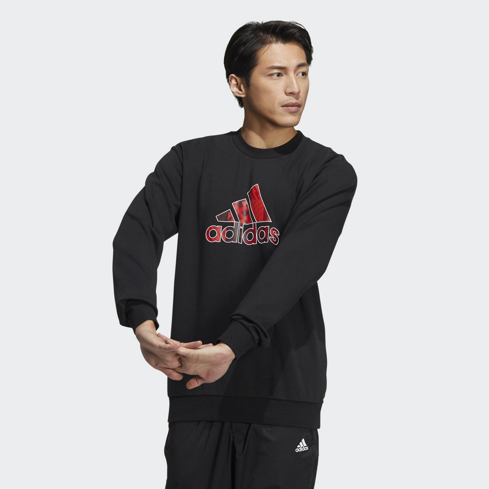 Adidas愛迪達運動衛衣男M ZNE crew p fl 保暖休閑絨毛套頭衫 EB5220-雙喜生活館 歷史價格詳細信息