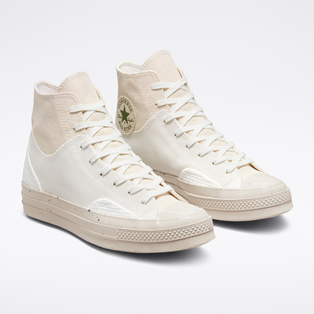CONVERSE Chuck 70 米白色 百搭 貼布裝飾 帆布 高幫 滑板鞋 5710【ADIDAS x NIKE】 歷史價格詳細信息