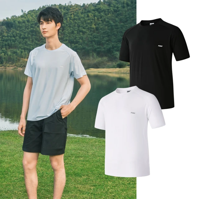 【PONY】透氣短袖POLO衫  耐磨不易變形 男服飾 男性-黑 歷史價格詳細信息