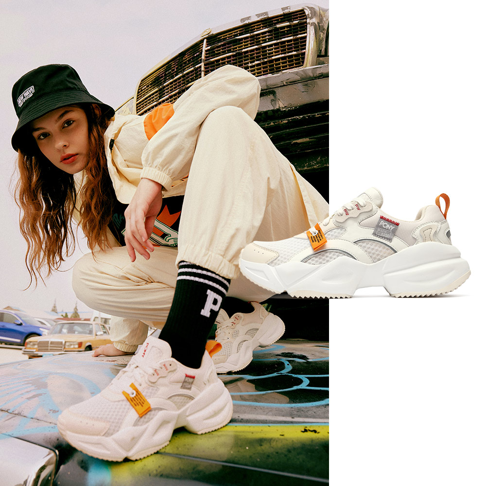 【PONY】NS501潮流慢跑鞋 清新感 中性款 女鞋 -米/ 卡其(輕量Q彈大底慢跑鞋) 歷史價格詳細信息