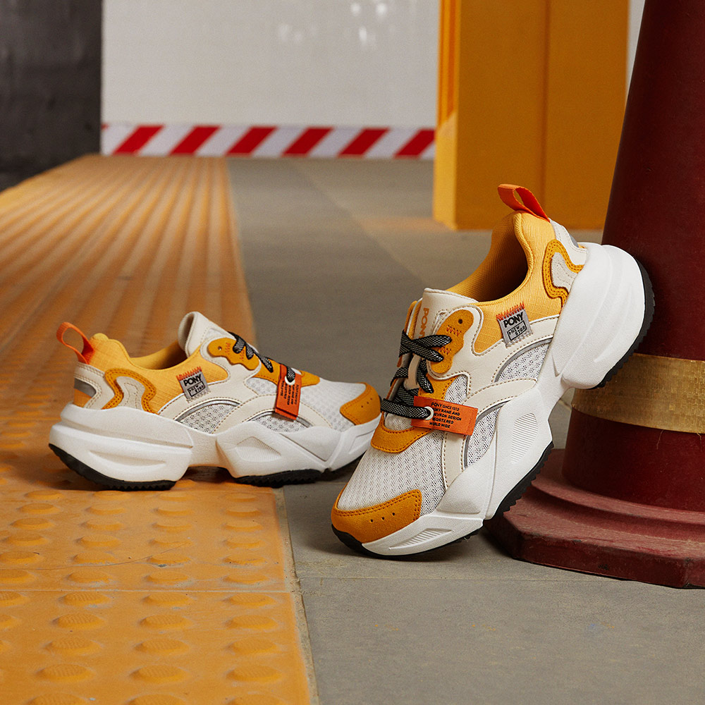 【PONY】NS502潮流慢跑鞋 活力多彩 - 男鞋-明快黃 歷史價格詳細信息