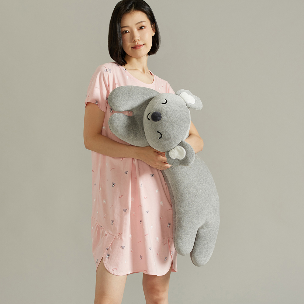 【YVONNE 以旺傢飾】無尾熊印花無袖洋裝(銀白灰) 歷史價格詳細信息