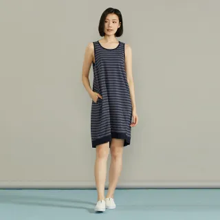 【YVONNE 以旺傢飾】漸層條紋無袖洋裝(迷霧灰) 歷史價格詳細信息