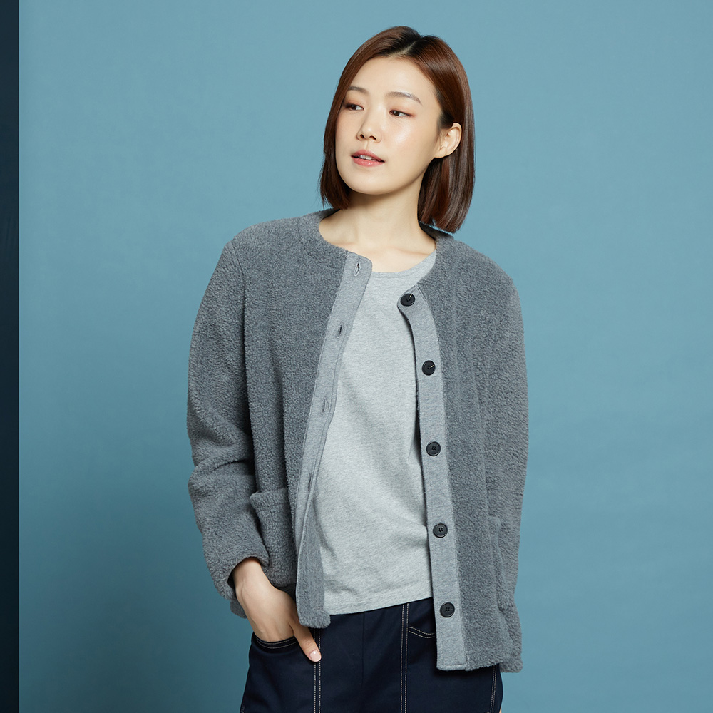 【YVONNE 以旺傢飾】搖粒絨立領外套(岩石灰) 歷史價格詳細信息