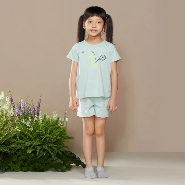 【YVONNE 以旺傢飾】童裝｜恐龍網印長袖上衣(暖陽橘) 歷史價格詳細信息