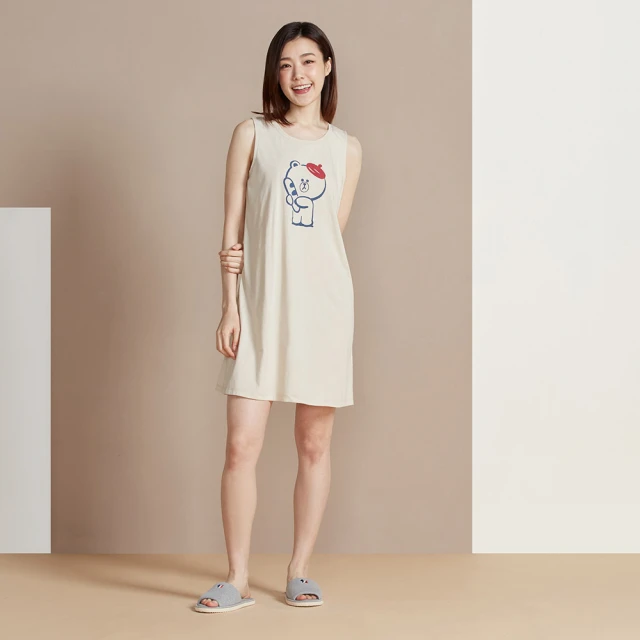 【YVONNE 以旺傢飾】熊大網印大T上衣-迷霧灰(LINE FRIENDS) 歷史價格詳細信息